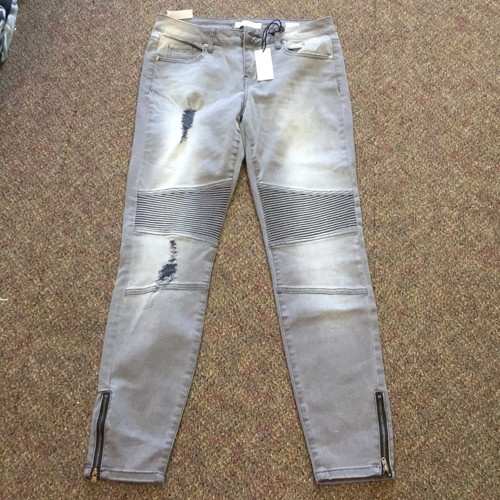 NWT gray motorcycle jean from Dex sz 29